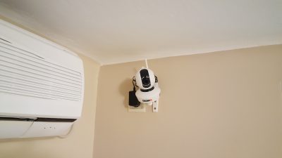 Εγκατάσταση κάμερας της provision ρομποτική cctv